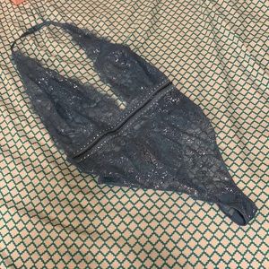 Victoria’s Secret halter top teddy dark teal in color. New with tags. Size large